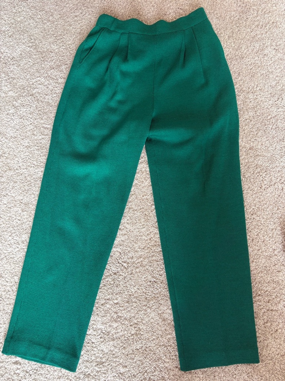 St. John Emerald Green Knit Pants